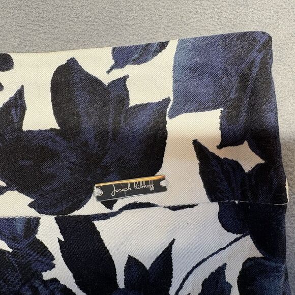 Joseph Ribkoff Womens Pants Size 10 Navy Floral Print Straight Leg Ankle - Picture 5 of 9